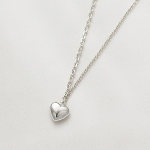 [디모멘트] Marina Heart 925 Silver Necklace